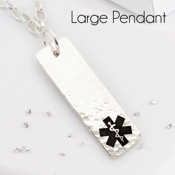 Medical Alert Necklaces / Small Oblong Pendant Small Oblong Pendant